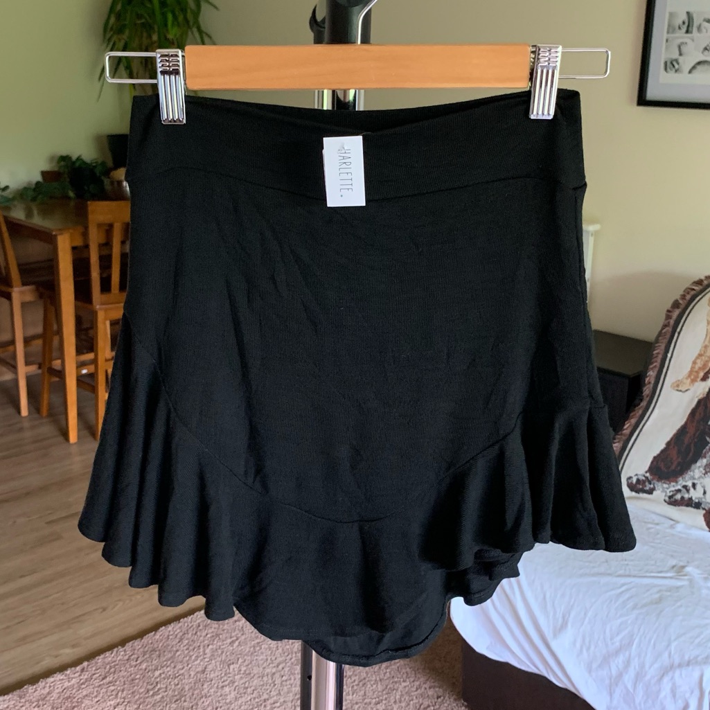 Riller & Fount Buzzy Skort Skirt Black Nwt Small